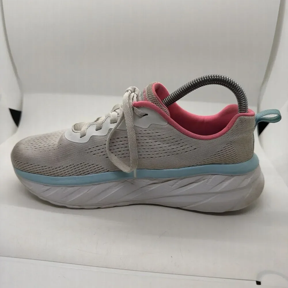 Skechers Women’s Size 8 White Pink Blue Sneakers Running Shoes SN 179044BJ